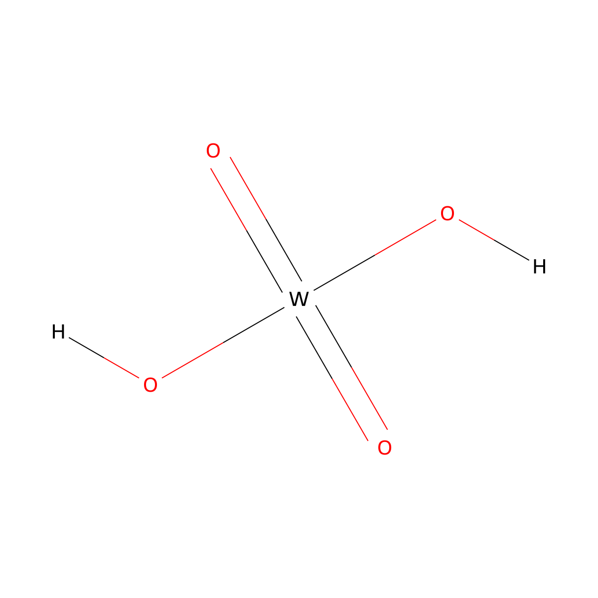 Tungstic acid molecular structure, CAS 7783-03-1