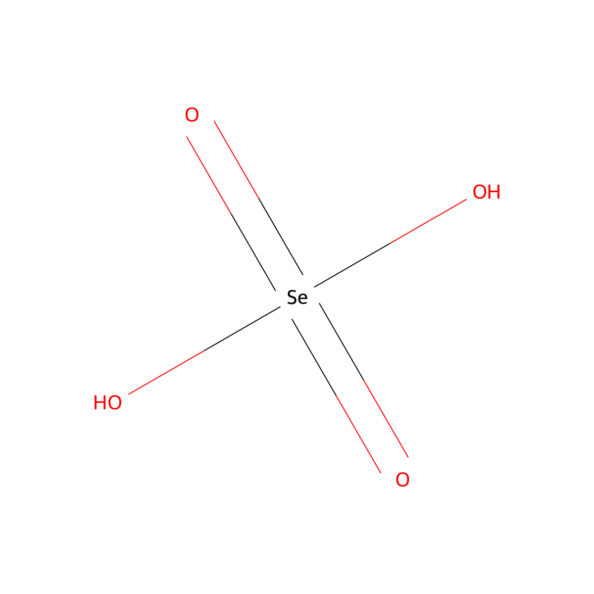 Selenic Acid molecular structure, CAS 7783-08-6
