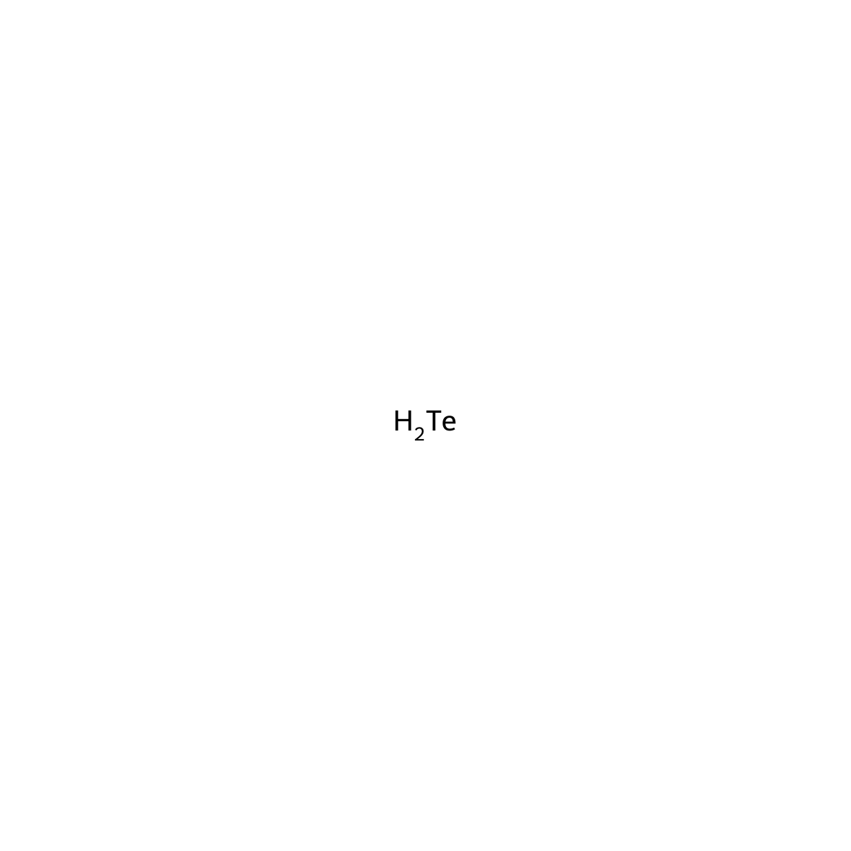 Hydrogen telluride molecular structure, CAS 7783-09-7
