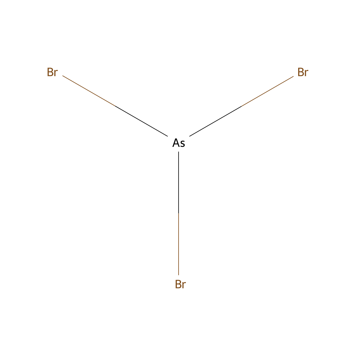 Arsenic tribromide molecular structure, CAS 7784-33-0
