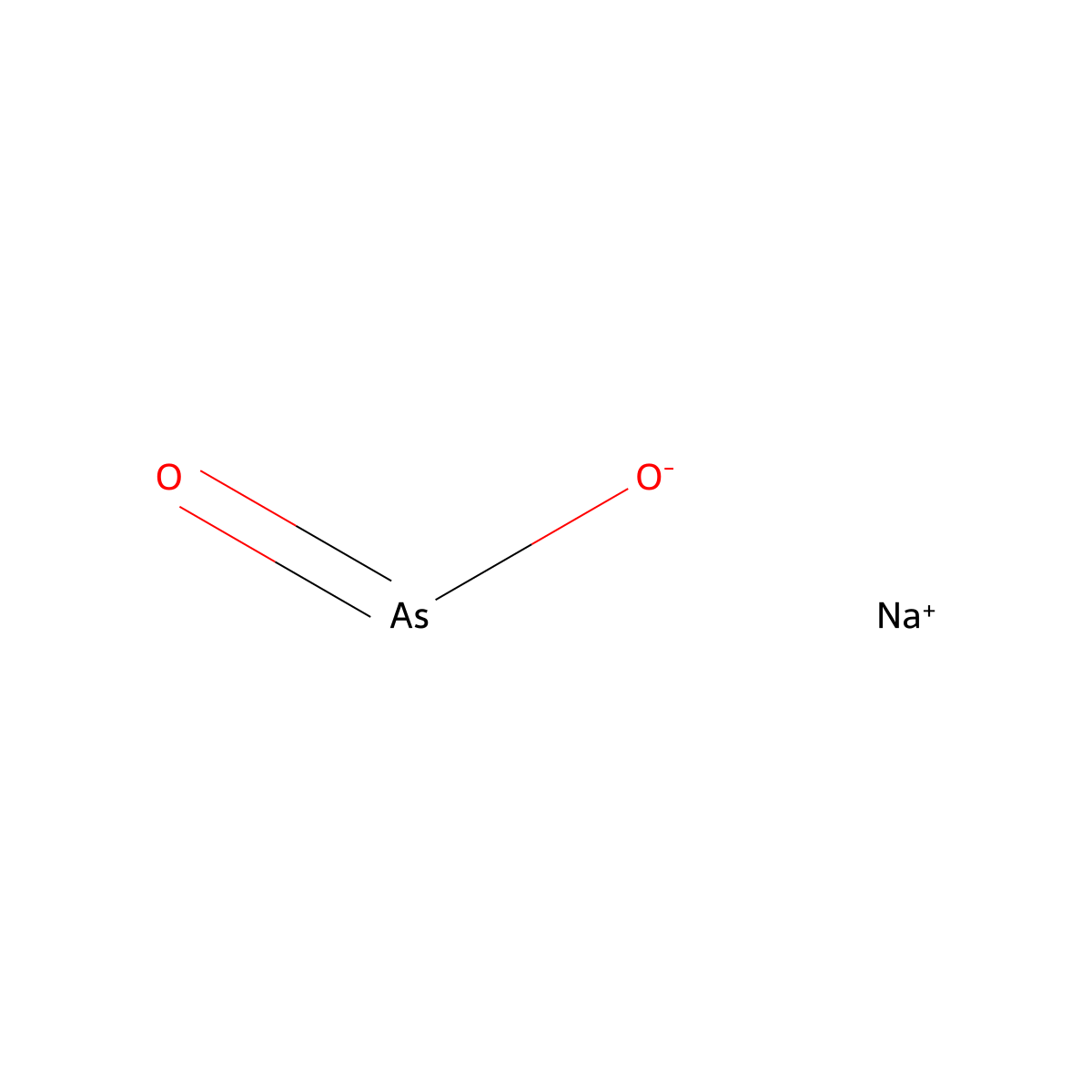 Sodium Arsenite molecular structure, CAS 7784-46-5
