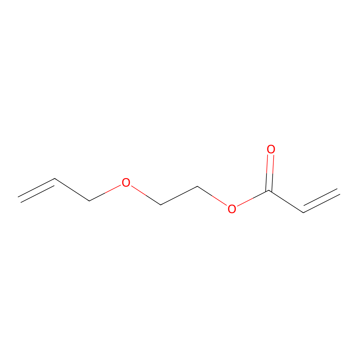 2-Allyloxyethyl acrylate molecular structure, CAS 7784-80-7