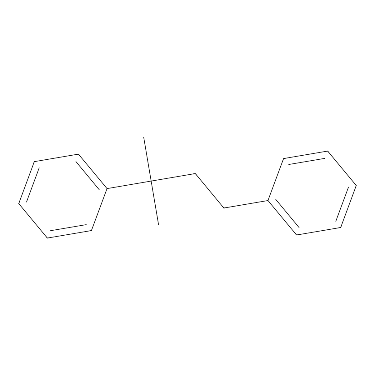 1,1'-(3-Methylbutane-1,3-diyl)dibenzene molecular structure, CAS 77851-17-3