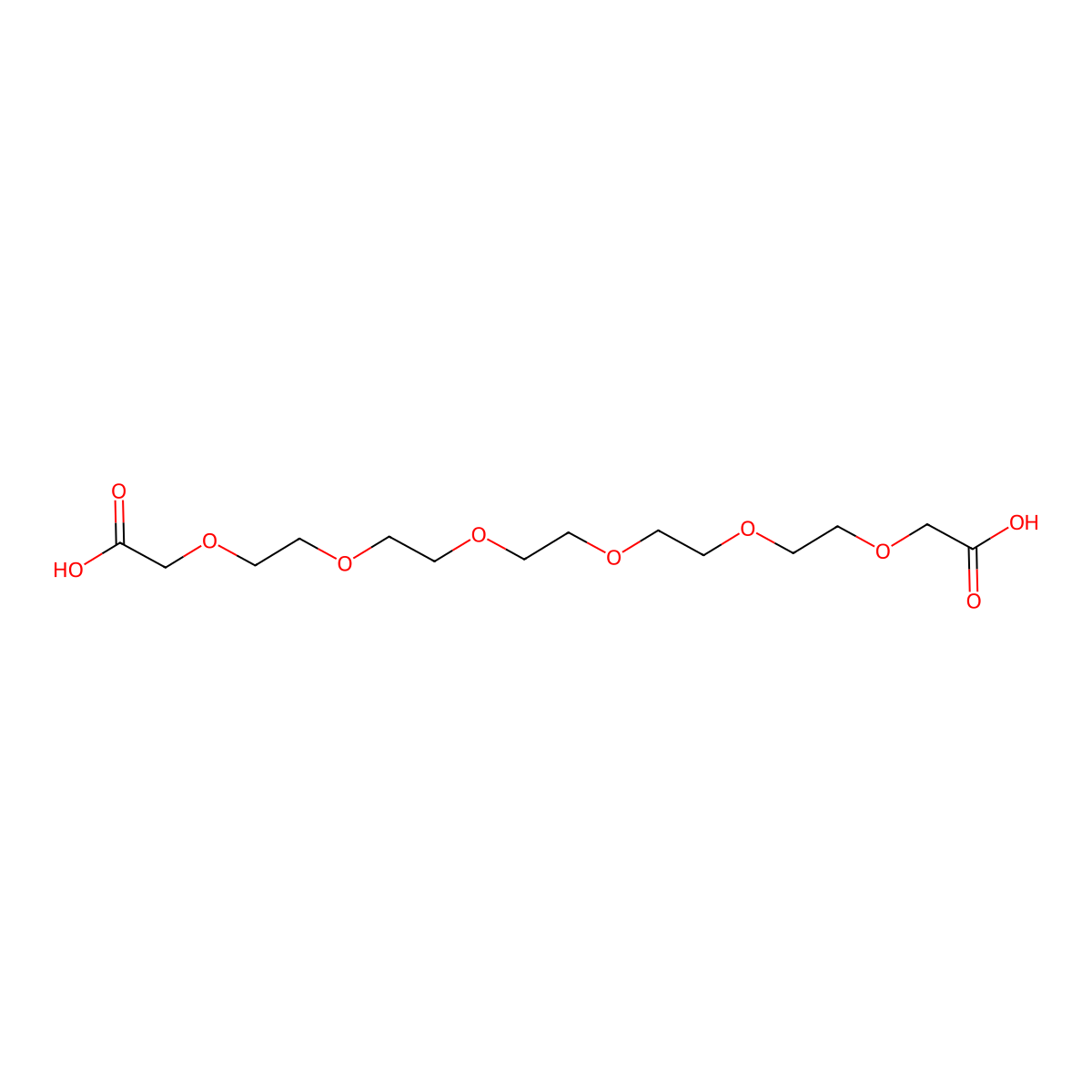 Peg6-(CH2CO2H)2 molecular structure, CAS 77855-76-6