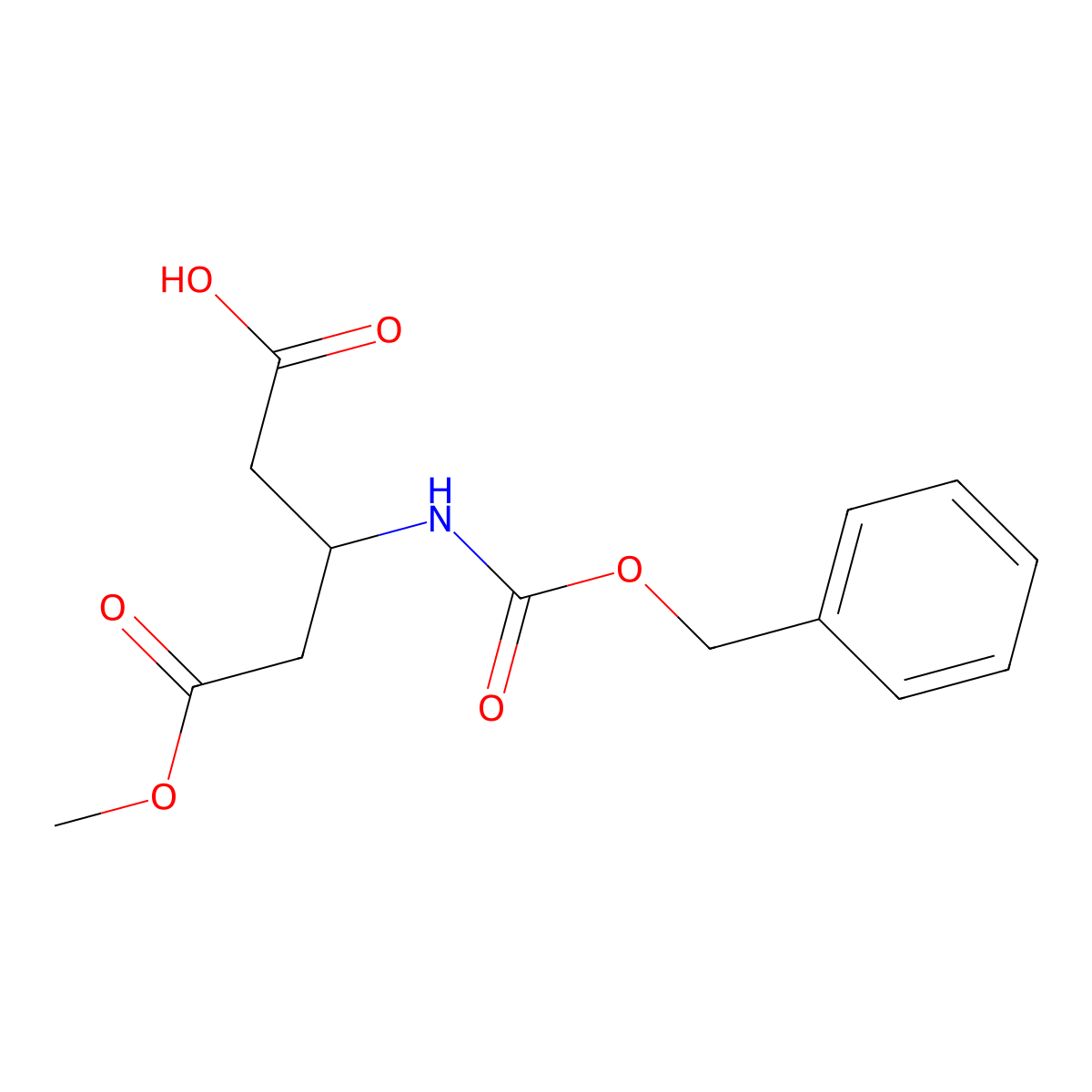 (3S)-3-{[(benzyloxy)carbonyl]amino}-5-methoxy-5-oxopentanoic acid molecular structure, CAS 77856-52-1