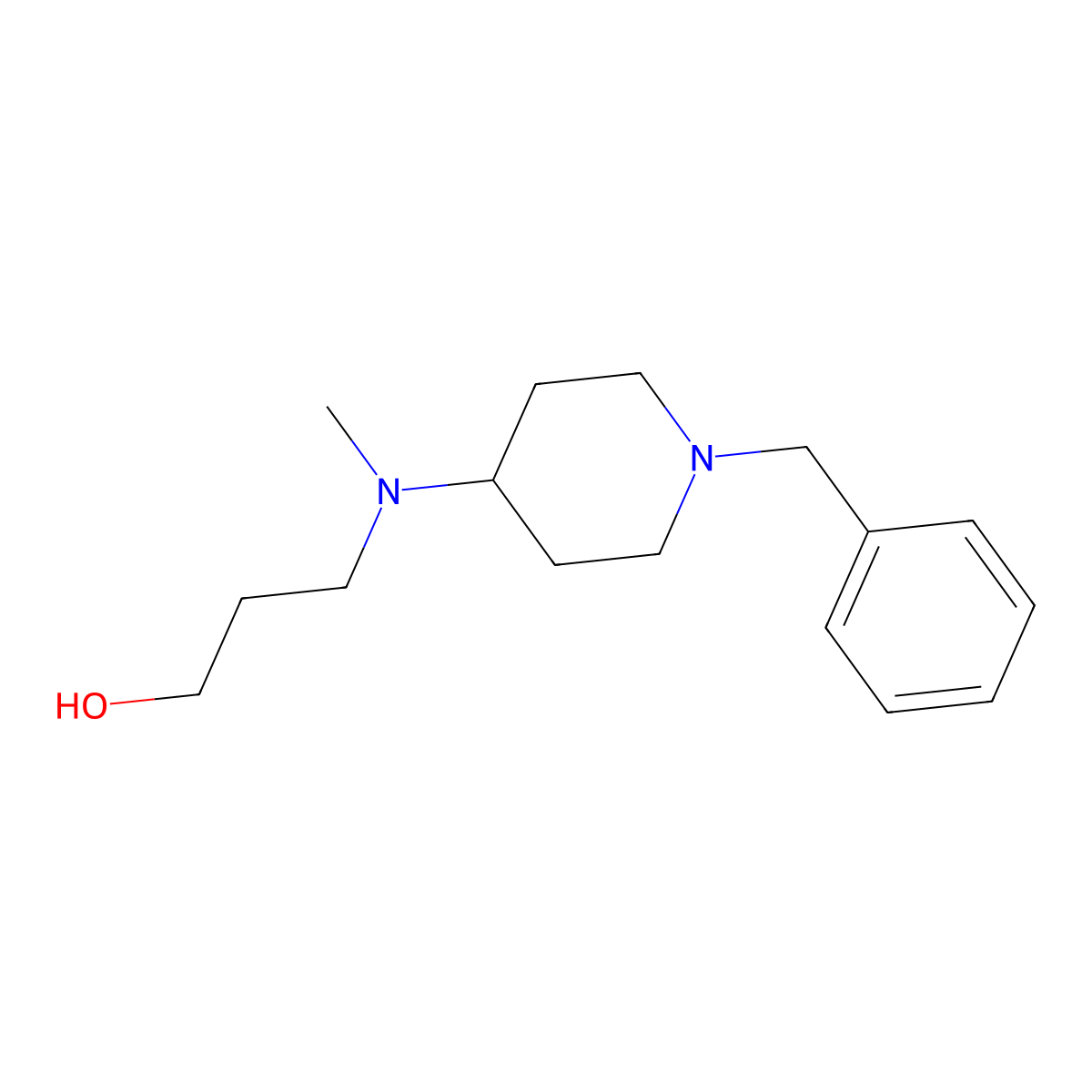 3-[(1-Benzylpiperidin-4-yl)(methyl)amino]propan-1-ol molecular structure, CAS 778568-73-3