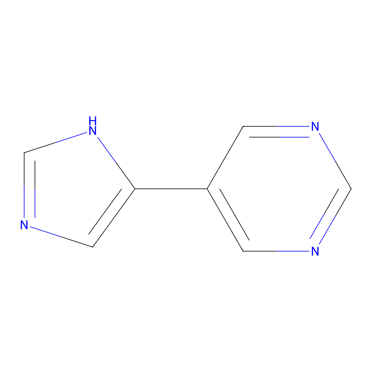 5-(1H-imidazol-4-yl)pyrimidine molecular structure, CAS 778571-21-4