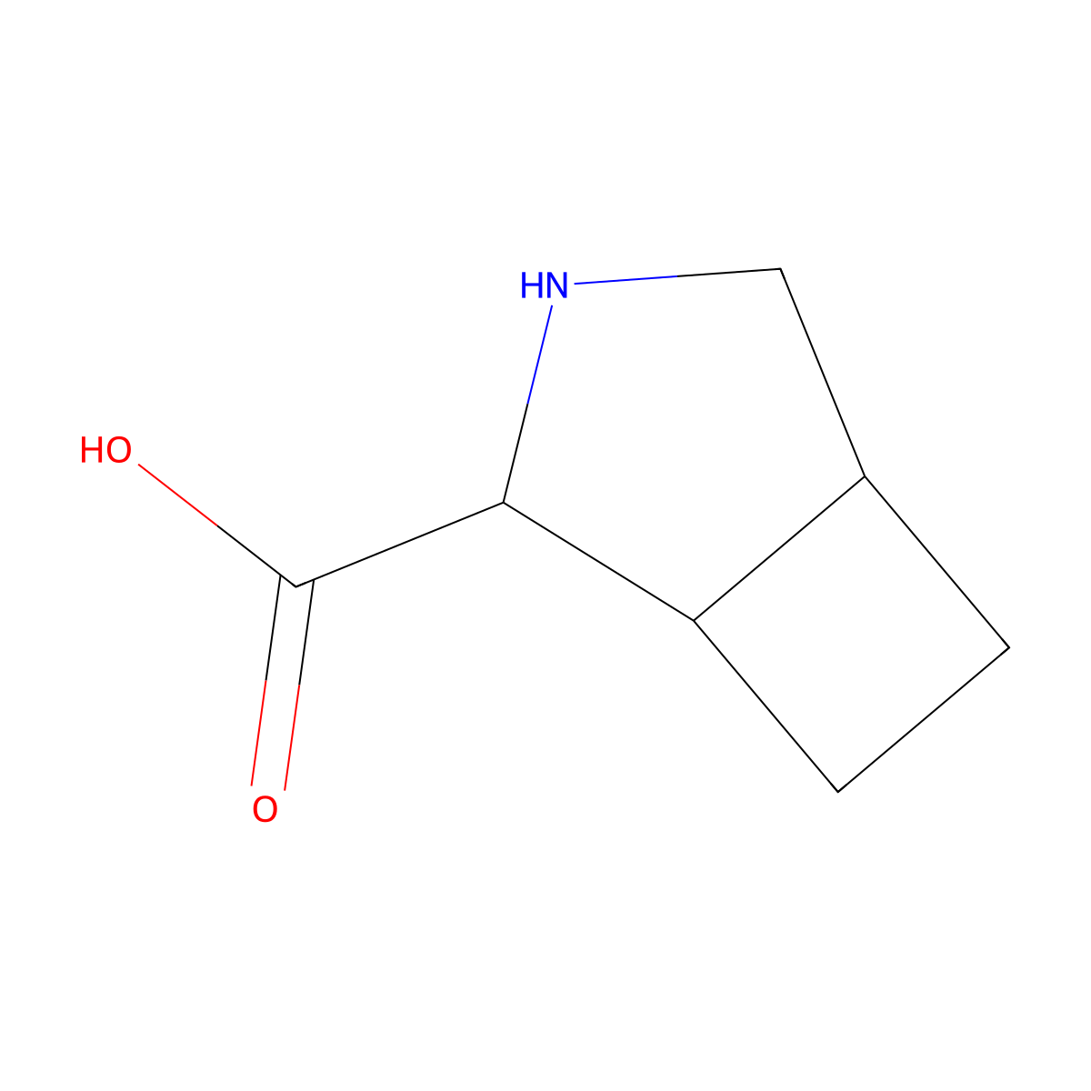 (1S,2R,5R)-Rel-3-azabicyclo[3.2.0]heptane-2-carboxylic acid molecular structure, CAS 77859-21-3