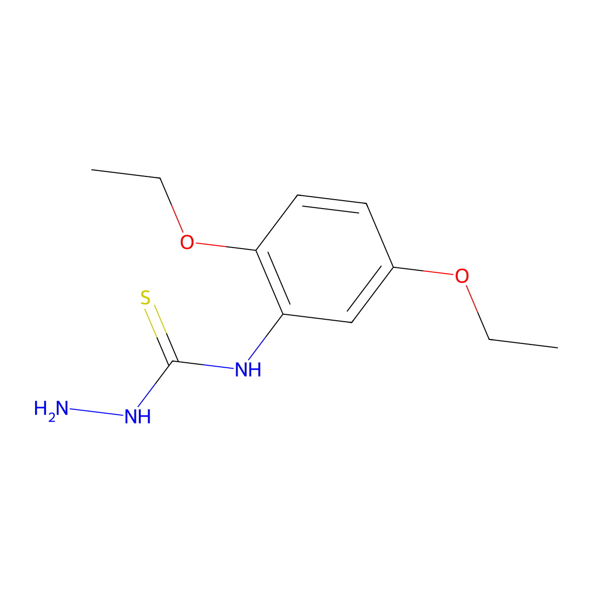 3-Amino-1-(2,5-diethoxyphenyl)thiourea molecular structure, CAS 778590-51-5