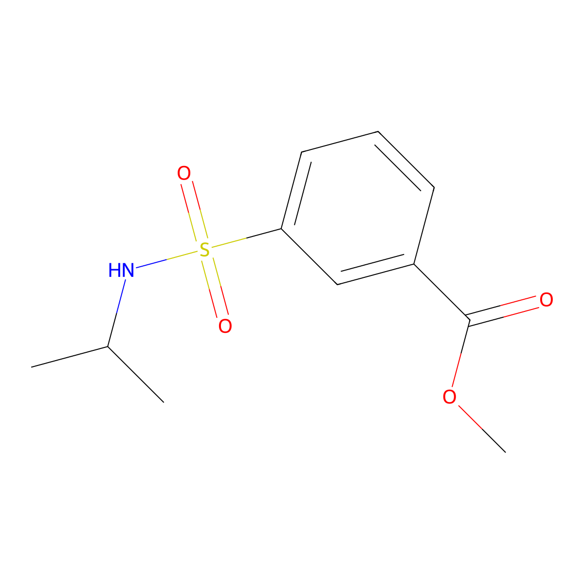 Methyl 3-[(propan-2-yl)sulfamoyl]benzoate molecular structure, CAS 778592-04-4