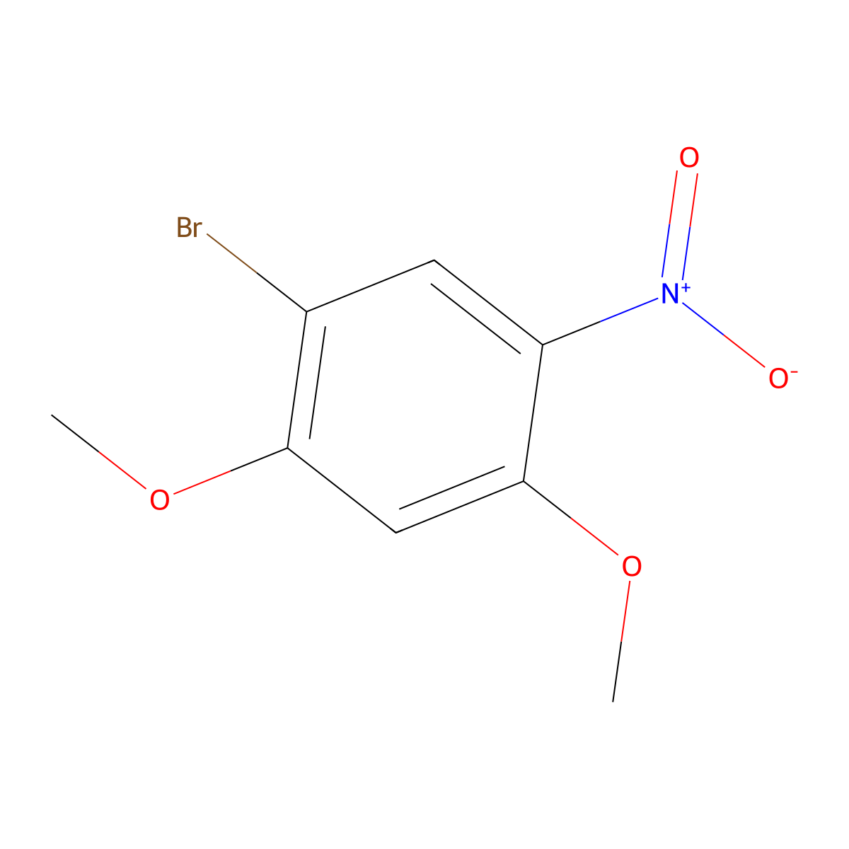 1-Bromo-2,4-dimethoxy-5-nitrobenzene molecular structure, CAS 778599-56-7