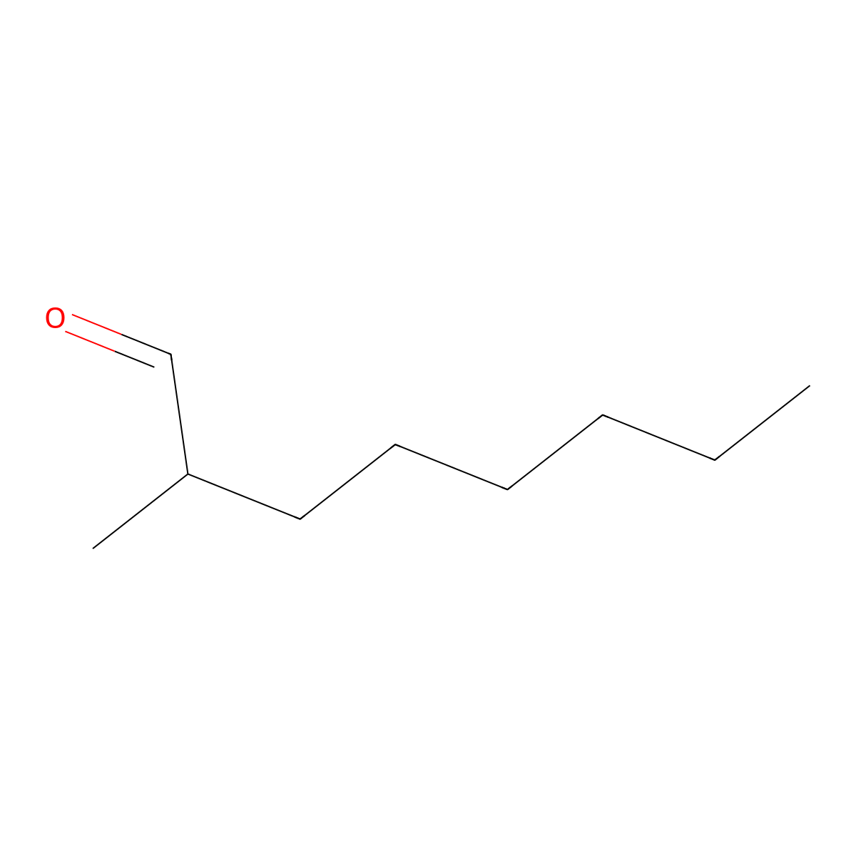 2-Methyloctanal molecular structure, CAS 7786-29-0