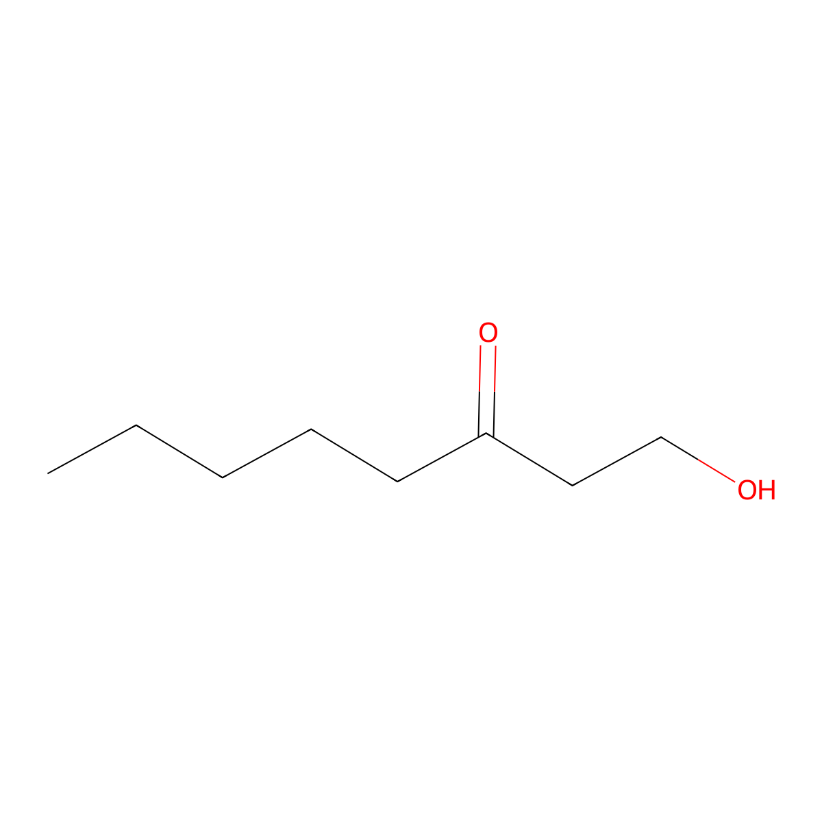 1-Hydroxy-3-octanone molecular structure, CAS 7786-52-9