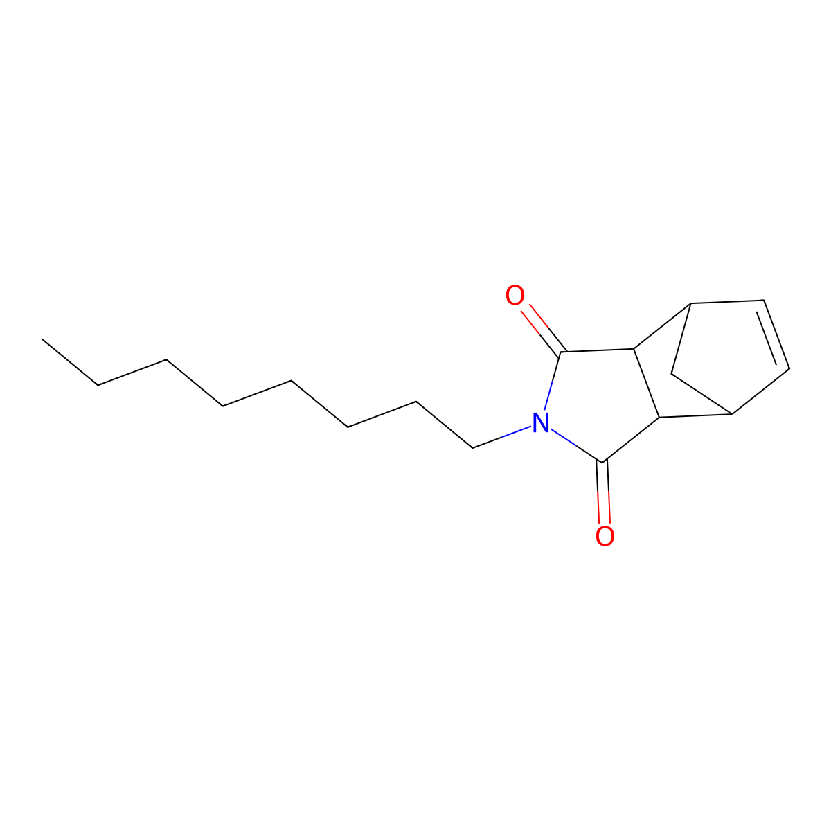 1,2,3,6-tetrahydro-N-octyl-3,6-methanophthalimide molecular structure, CAS 7786-80-3