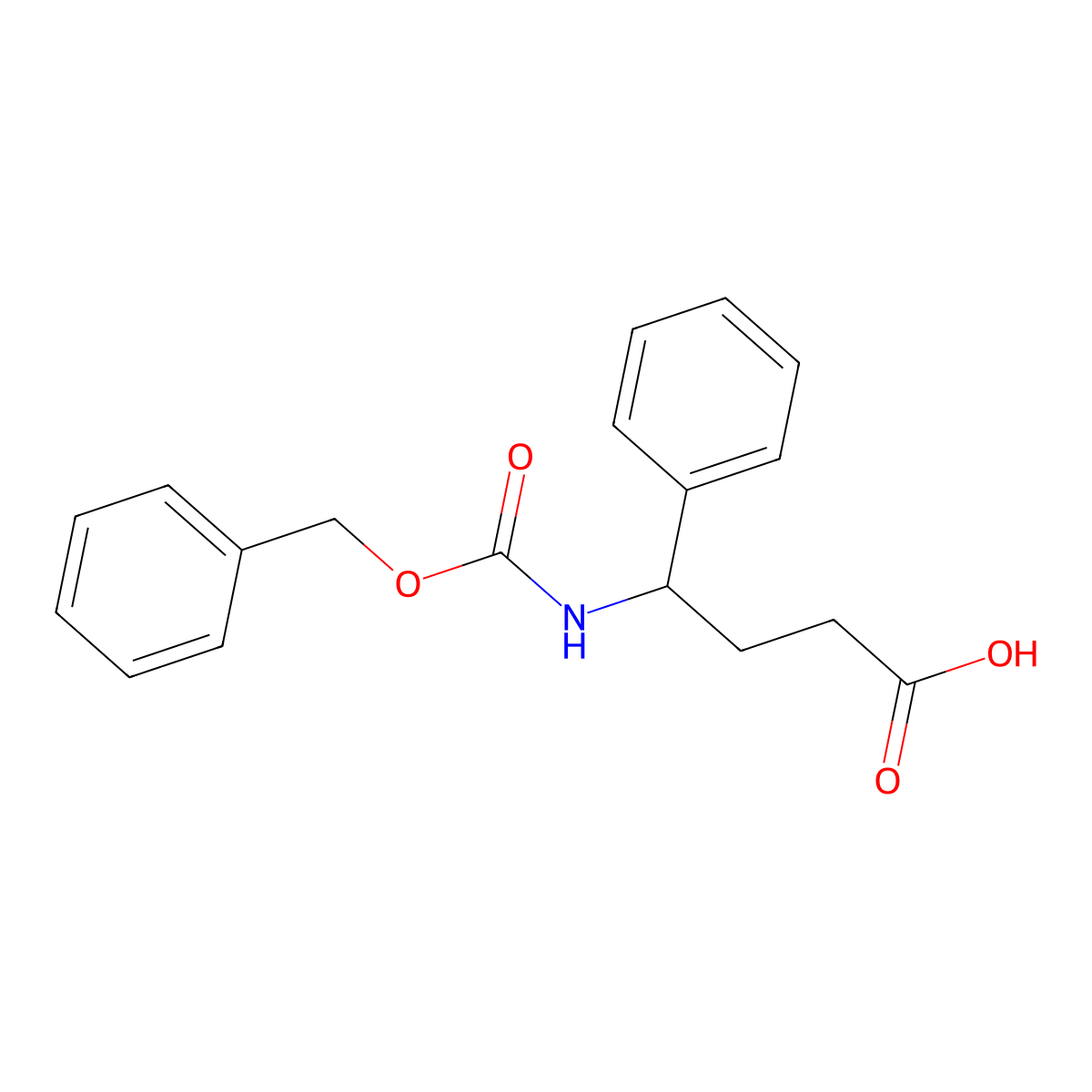 4-{[(Benzyloxy)carbonyl]amino}-4-phenylbutanoic acid molecular structure, CAS 778600-66-1