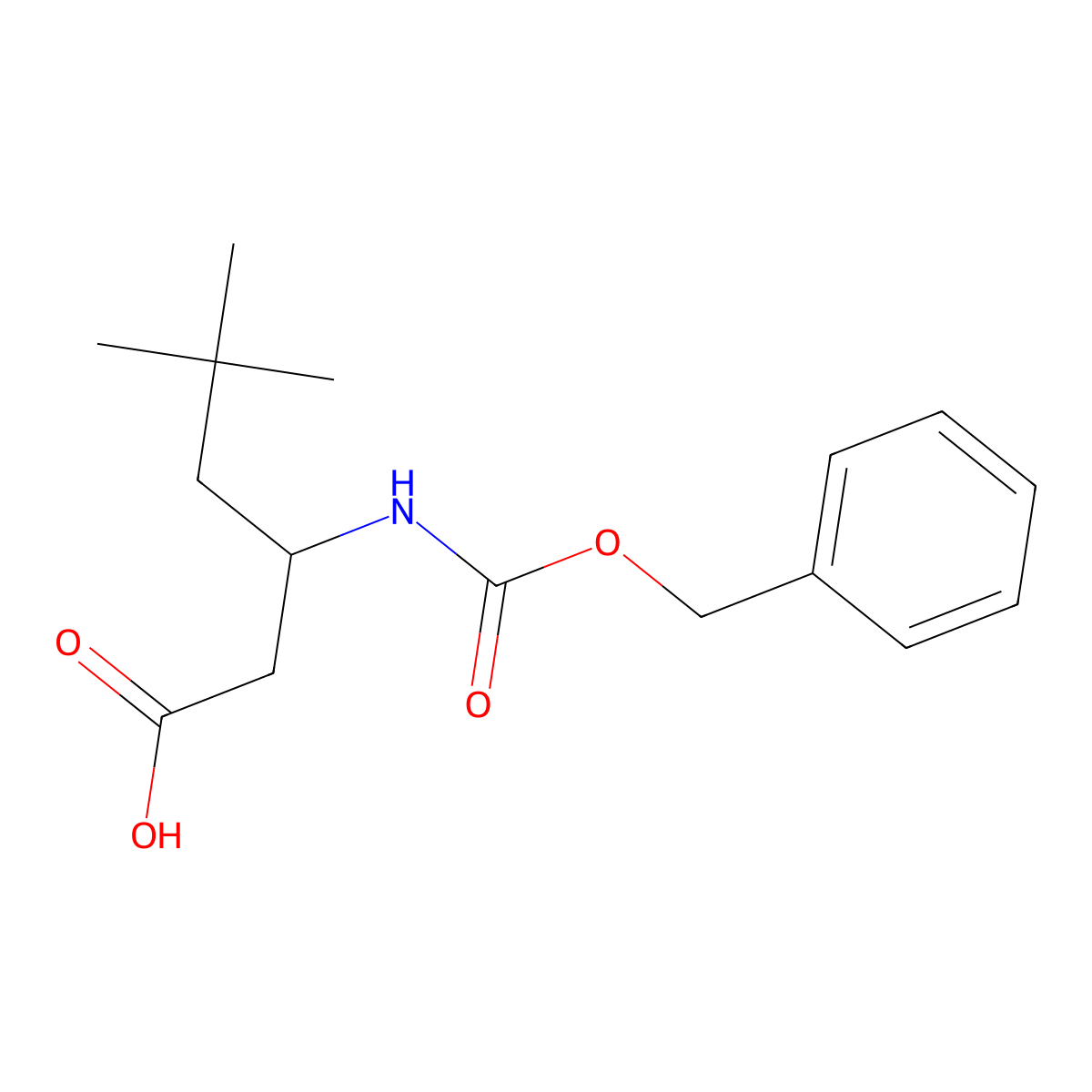 3-{[(Benzyloxy)carbonyl]amino}-5,5-dimethylhexanoic acid molecular structure, CAS 778601-09-5