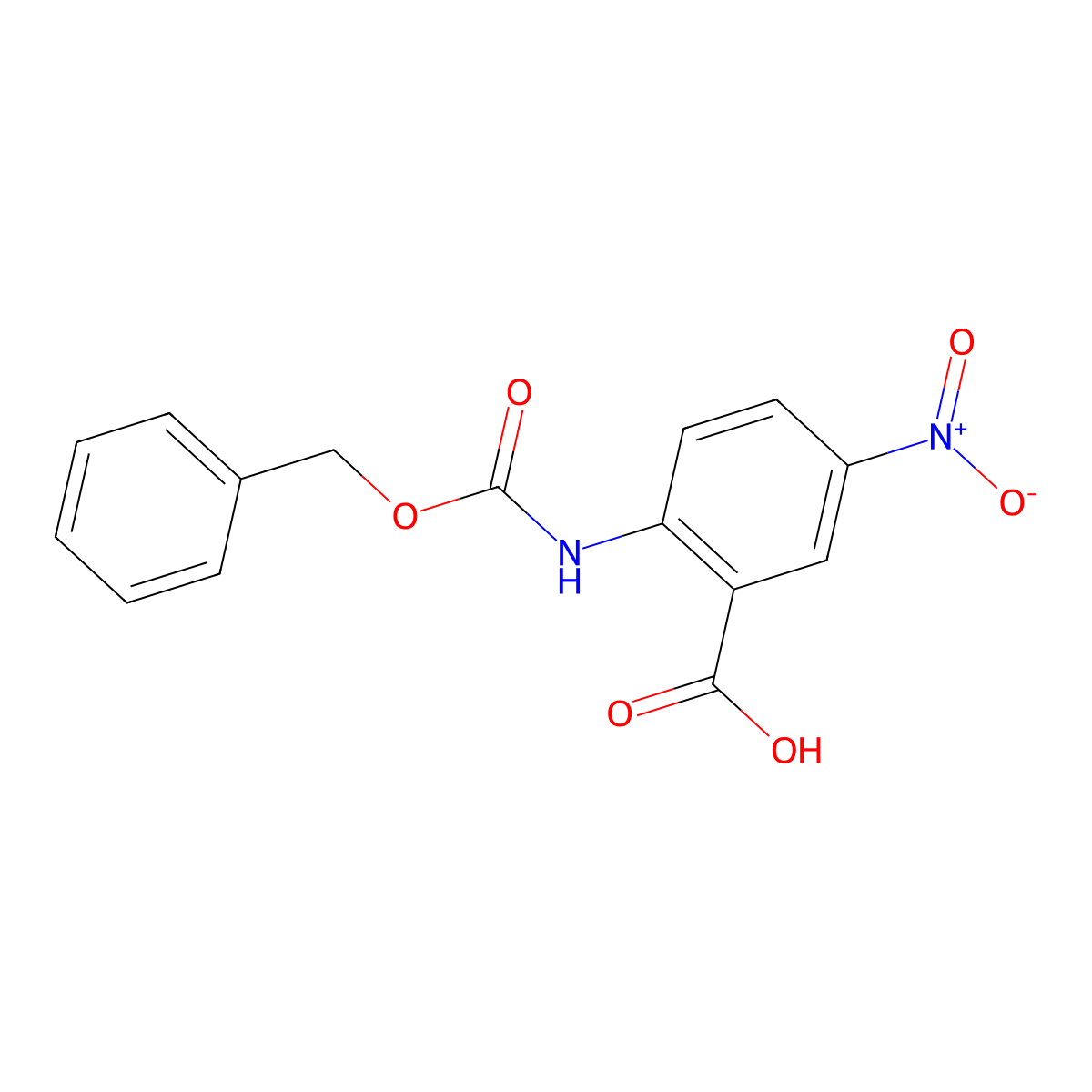 2-(((Benzyloxy)carbonyl)amino)-5-nitrobenzoic acid molecular structure, CAS 778601-39-1