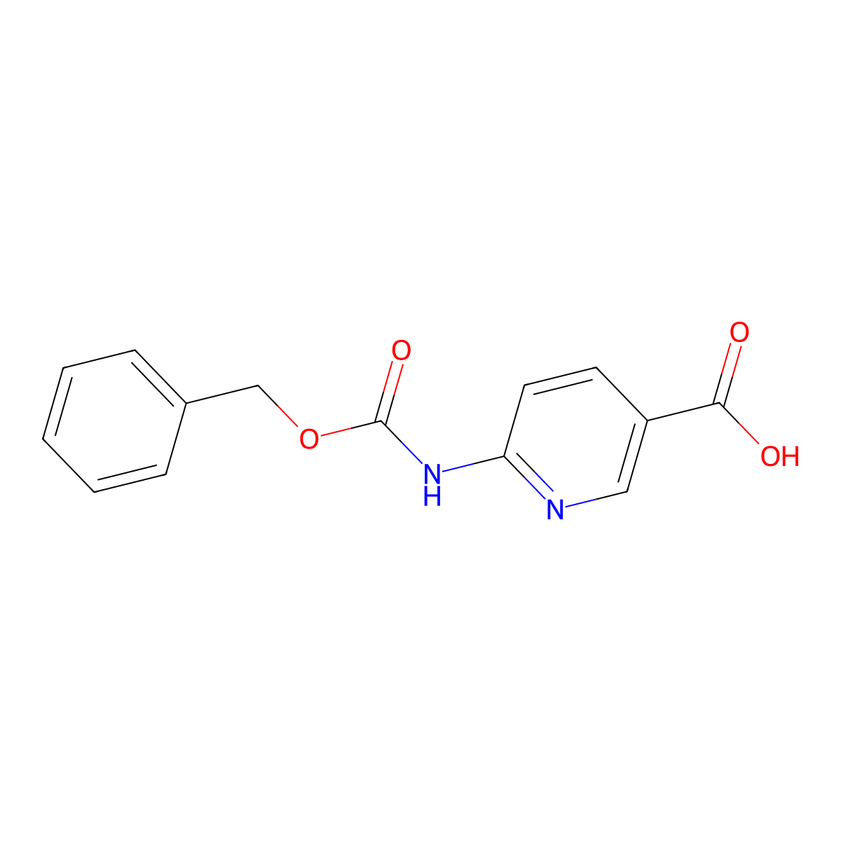 6-{[(Benzyloxy)carbonyl]amino}pyridine-3-carboxylic acid molecular structure, CAS 778601-71-1