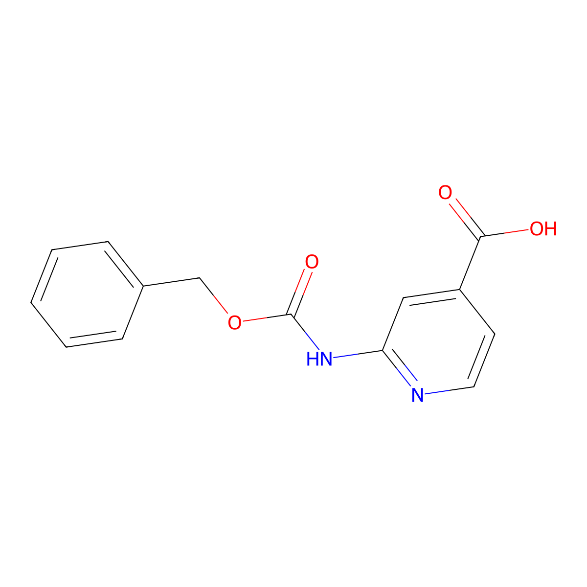 2-(((Benzyloxy)carbonyl)amino)isonicotinic acid molecular structure, CAS 778602-46-3