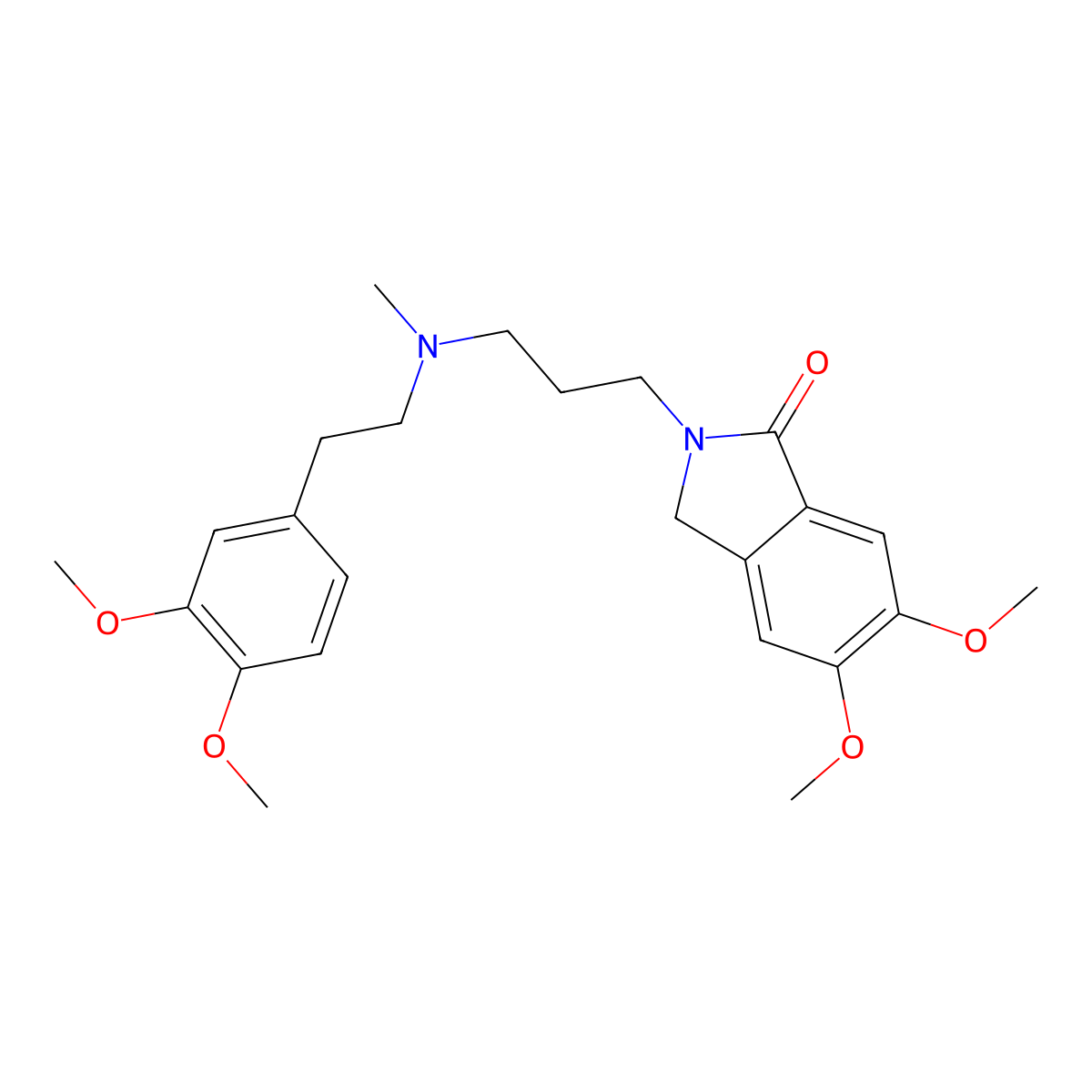 Falipamil molecular structure, CAS 77862-92-1