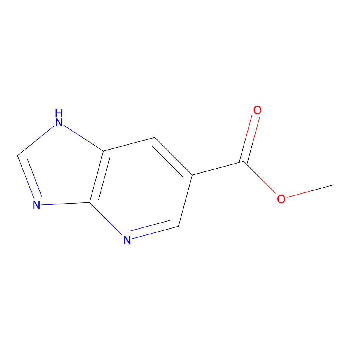 Methyl 1h-imidazo[4,5-b]pyridine-6-carboxylate molecular structure, CAS 77862-95-4