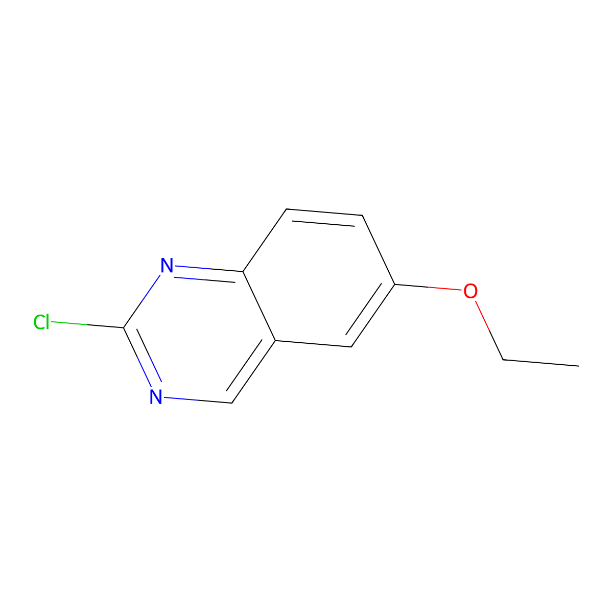 2-Chloro-6-ethoxyquinazoline molecular structure, CAS 778639-39-7