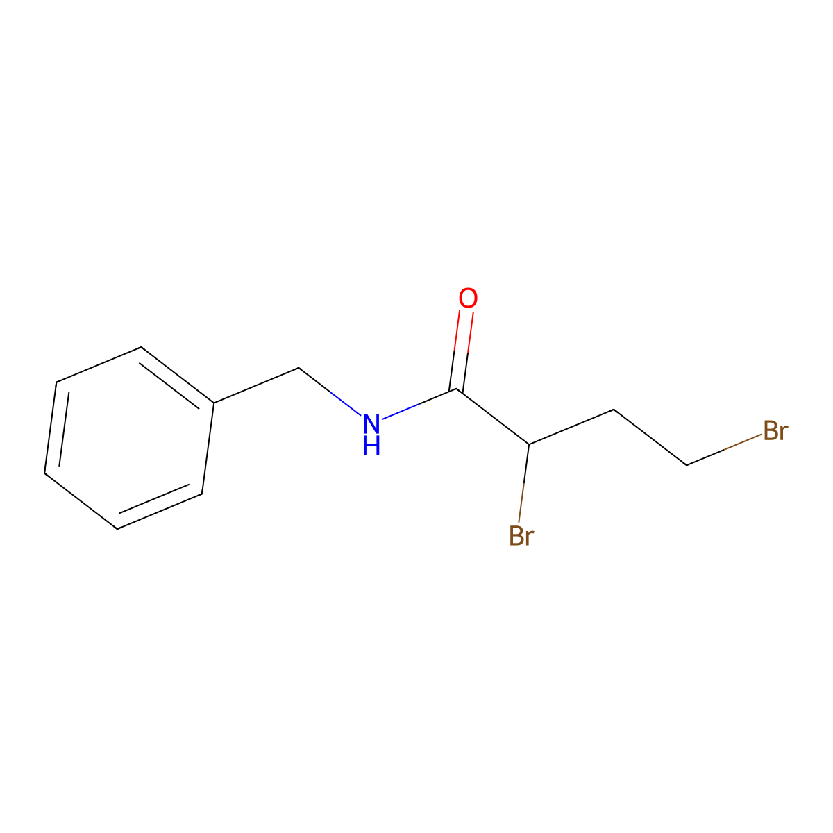 N-Benzyl-2,4-dibromobutanamide molecular structure, CAS 77868-77-0