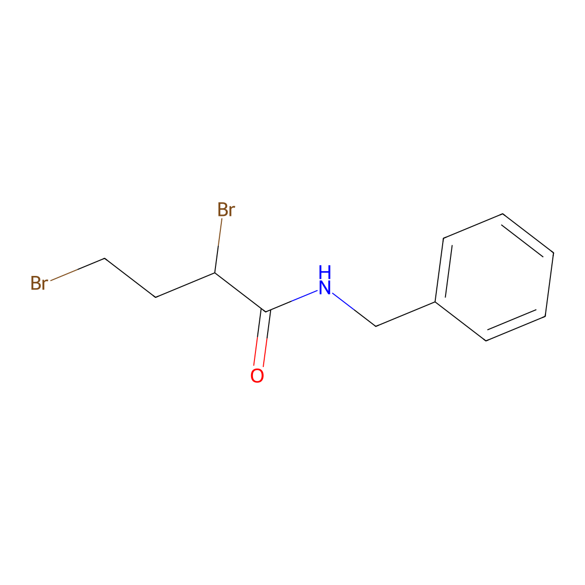 N-Benzyl-2,4-dibromobutanamide molecular structure, CAS 77868-77-0