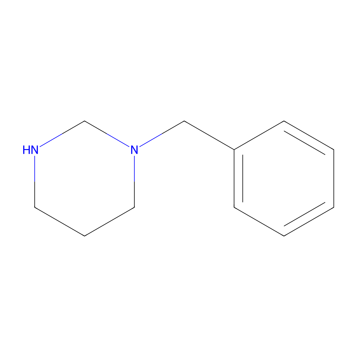 1-Benzylhexahydropyrimidine molecular structure, CAS 77869-56-8
