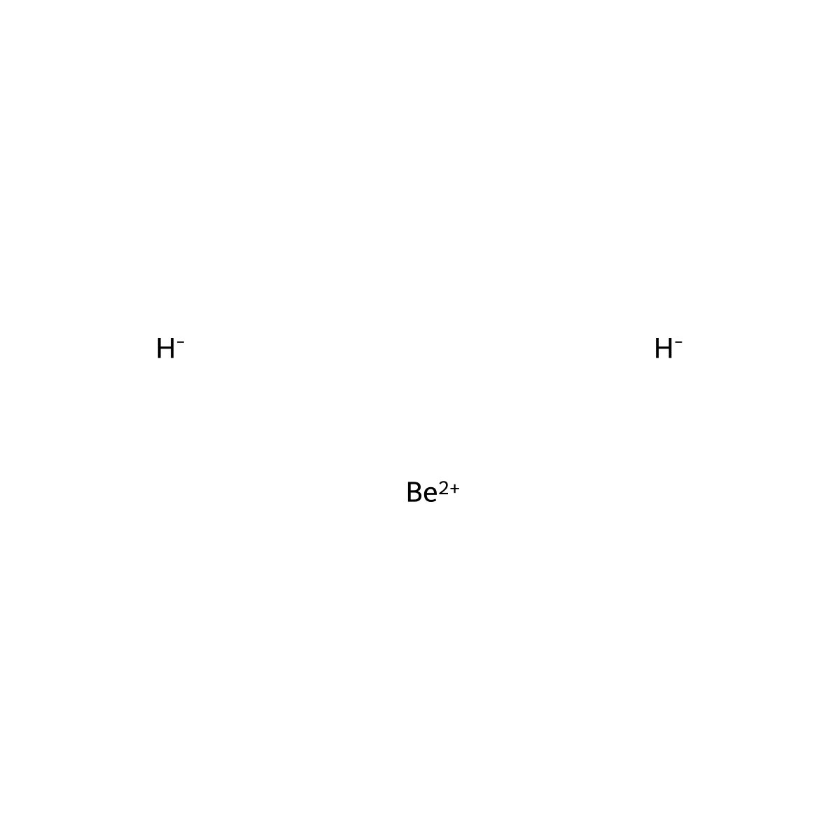 Beryllium hydride molecular structure, CAS 7787-52-2