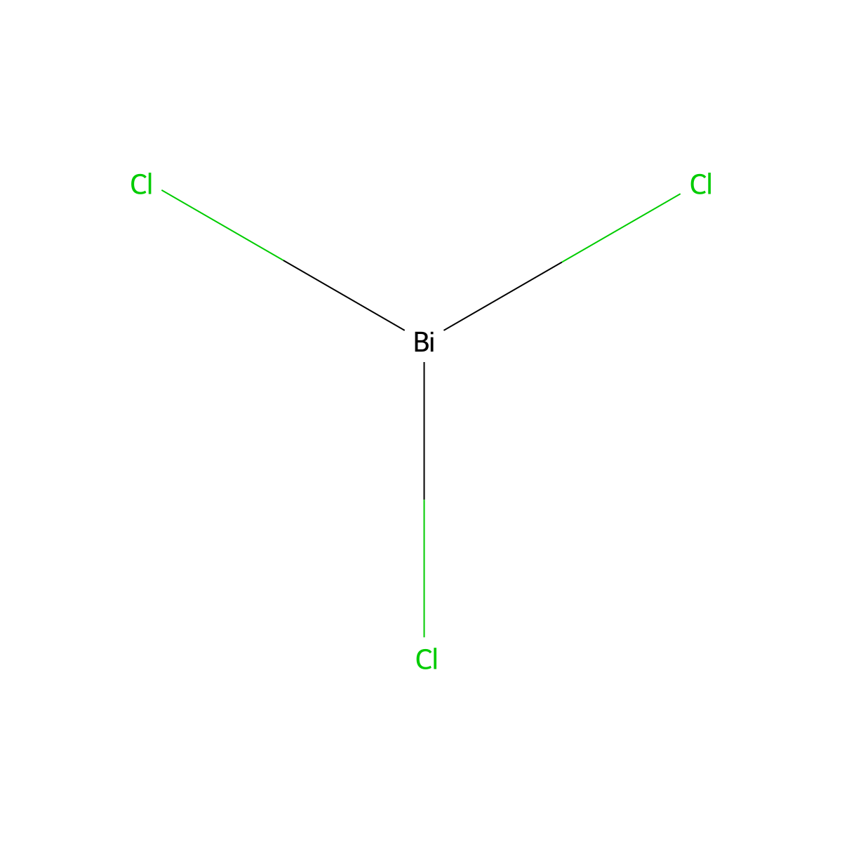 Bismuth trichloride molecular structure, CAS 7787-60-2
