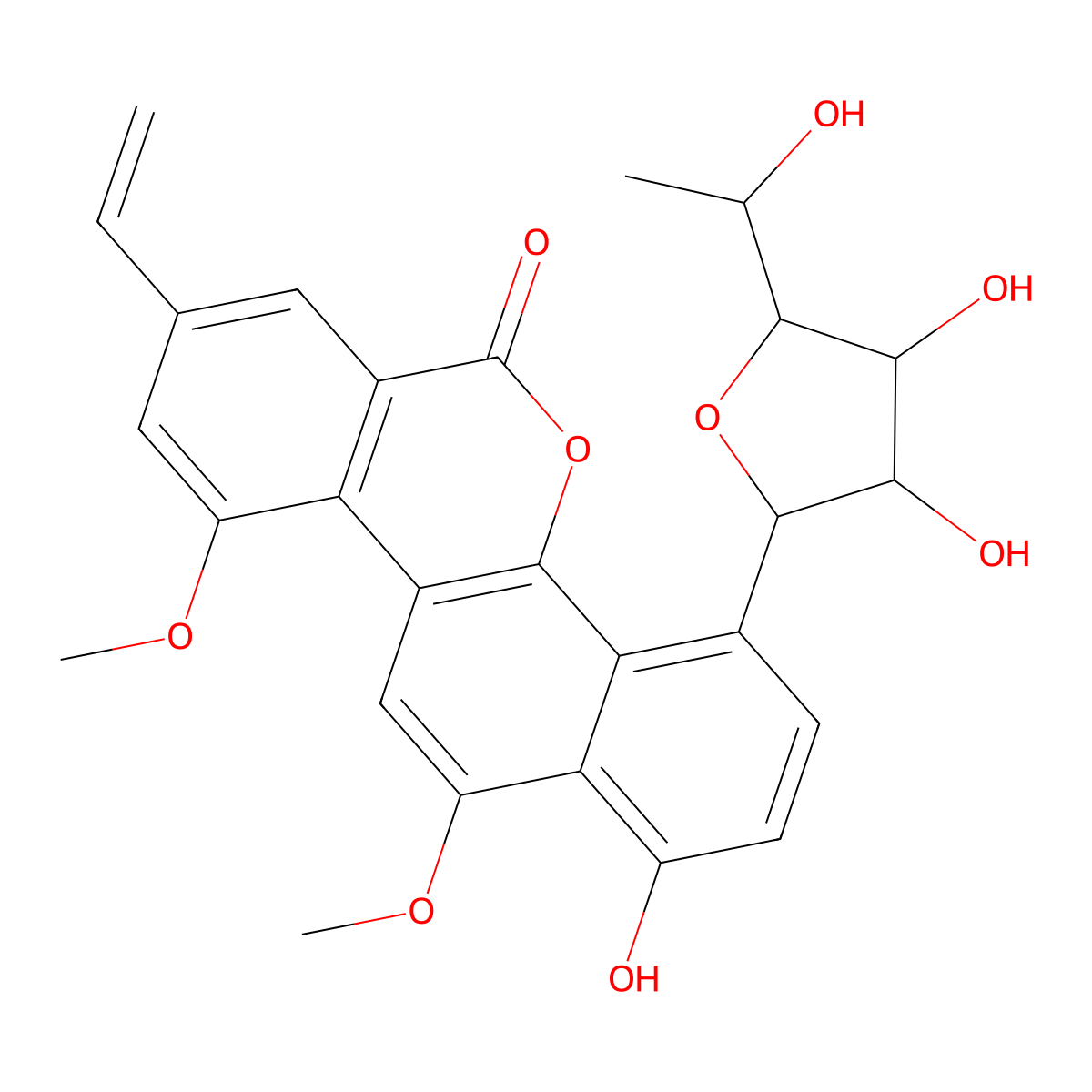 Gilvocarcin V molecular structure, CAS 77879-90-4