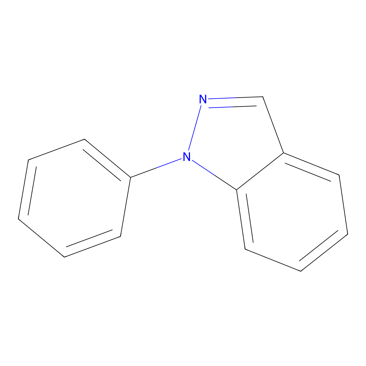 1-Phenyl-1H-indazole molecular structure, CAS 7788-69-4