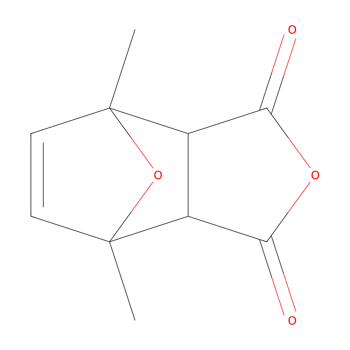 4,7-Epoxyisobenzofuran-1,3-dione, 3a,4,7,7a-tetrahydro-4,7-dimethyl- molecular structure, CAS 77880-59-2