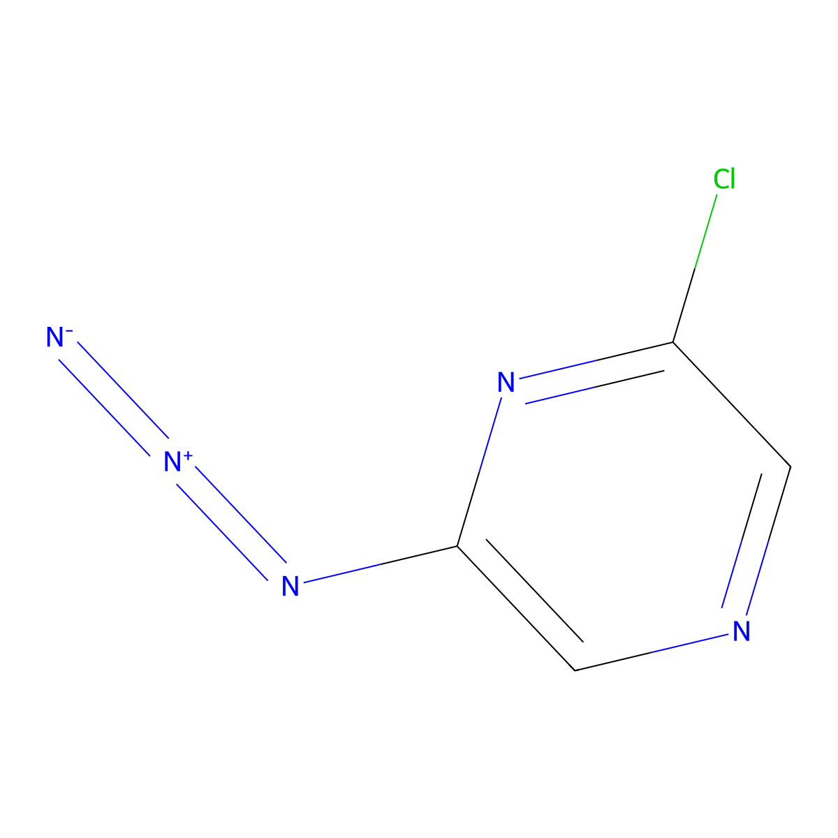 2-Azido-6-chloropyrazine molecular structure, CAS 77888-14-3