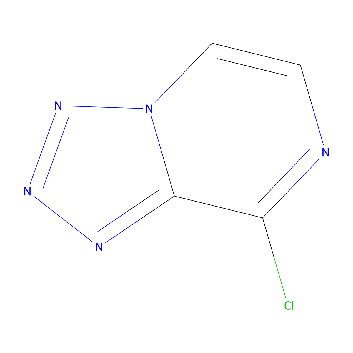 8-Chloro-(1,2,3,4)tetrazolo(1,5-a)pyrazine molecular structure, CAS 77888-19-8