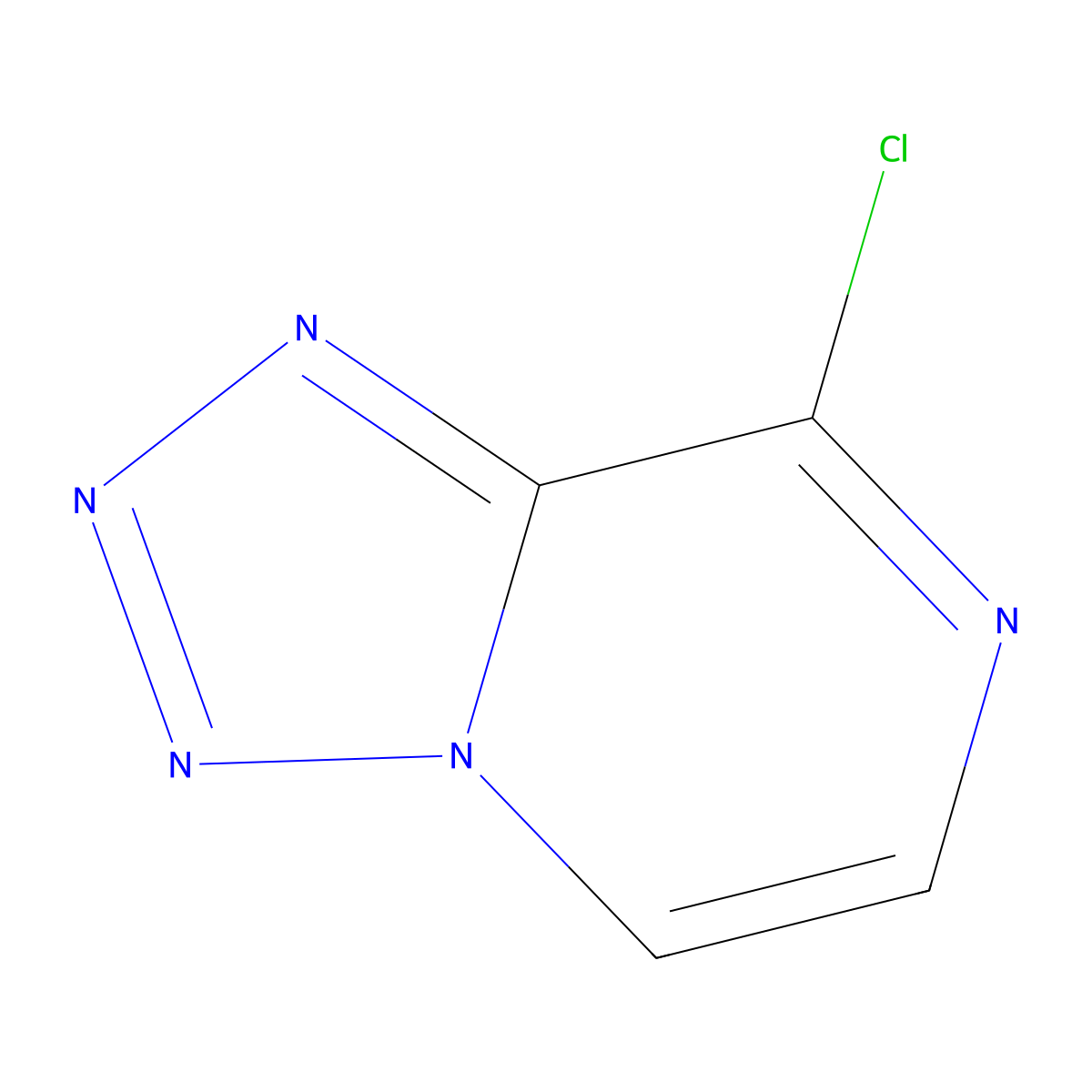 8-Chloro-(1,2,3,4)tetrazolo(1,5-a)pyrazine molecular structure, CAS 77888-19-8