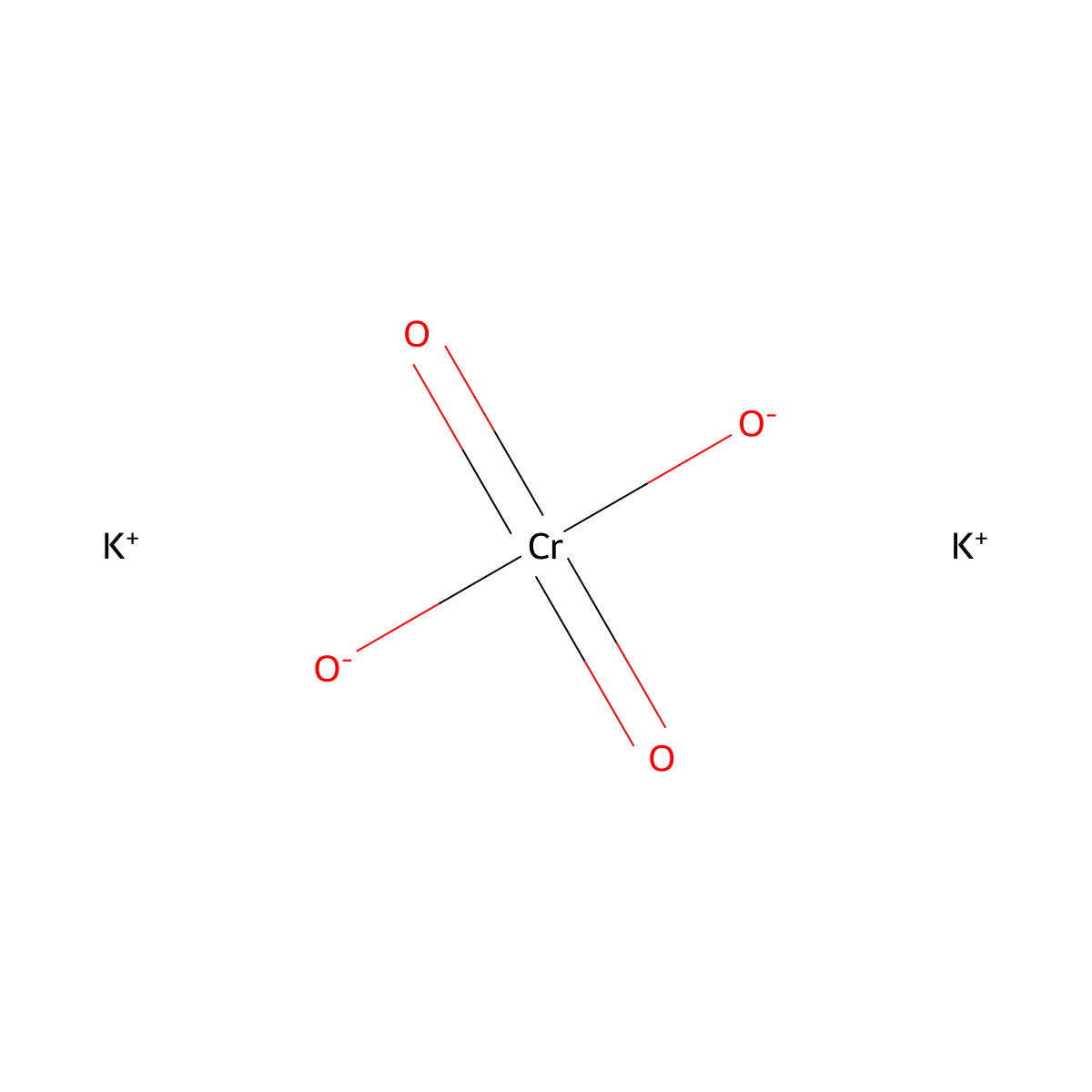 Potassium Chromate molecular structure, CAS 7789-00-6