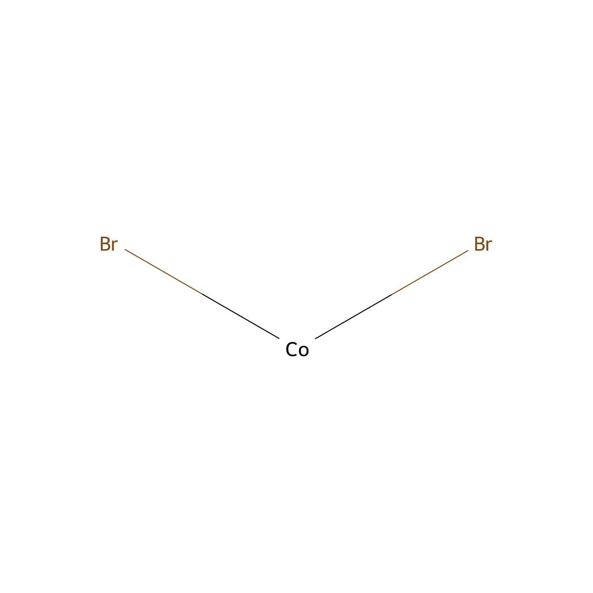 Cobalt dibromide molecular structure, CAS 7789-43-7