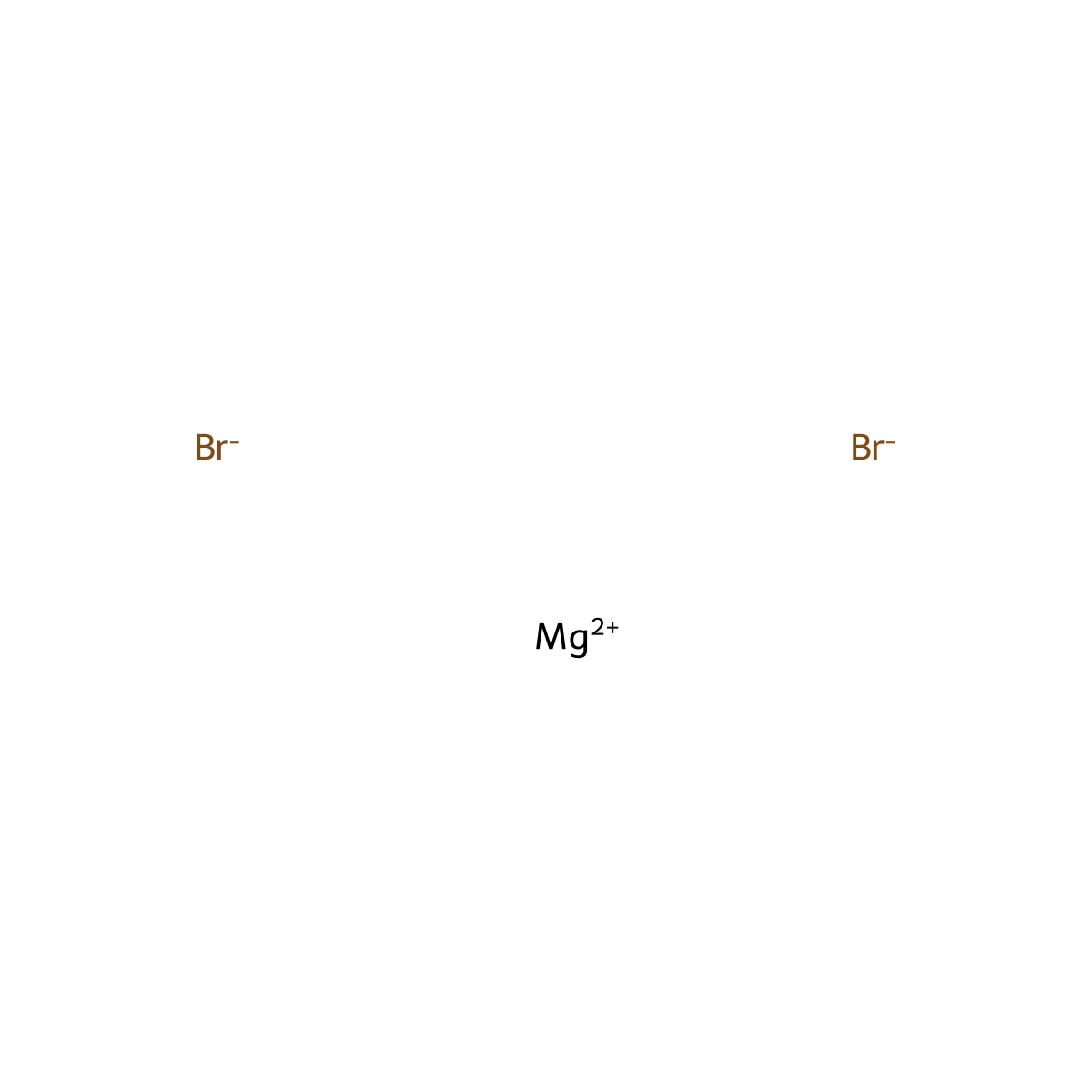 Magnesium Bromide molecular structure, CAS 7789-48-2