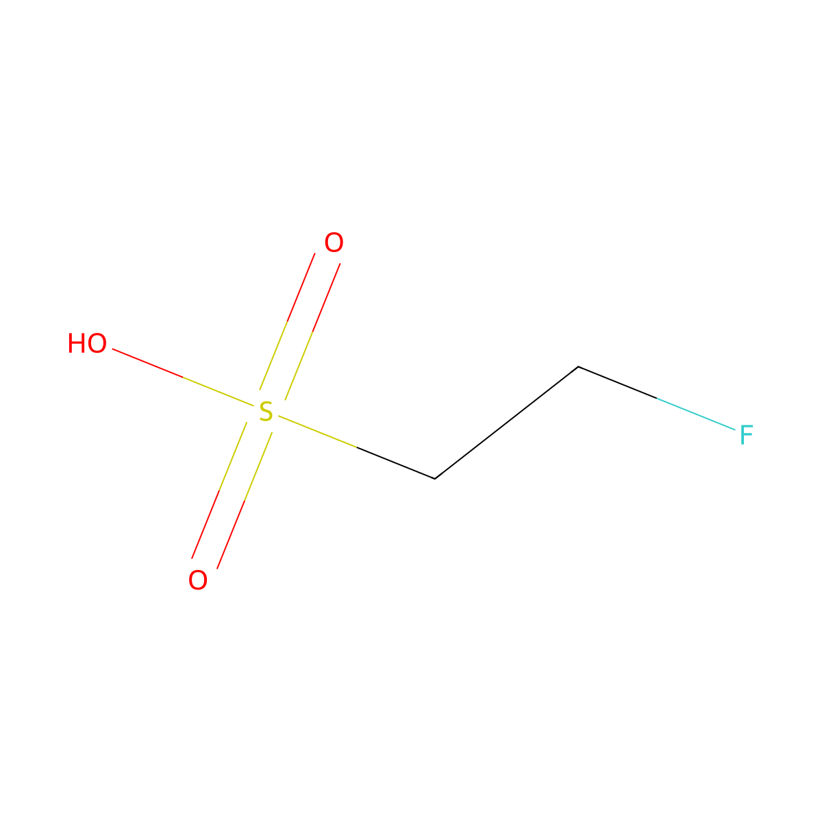 2-Fluoroethane-1-sulfonic acid molecular structure, CAS 77898-47-6