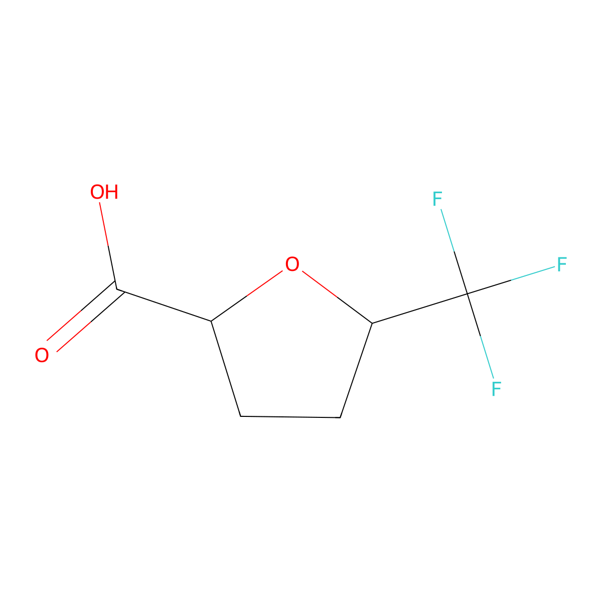5-(Trifluoromethyl)oxolane-2-carboxylic acid molecular structure, CAS 77899-95-7