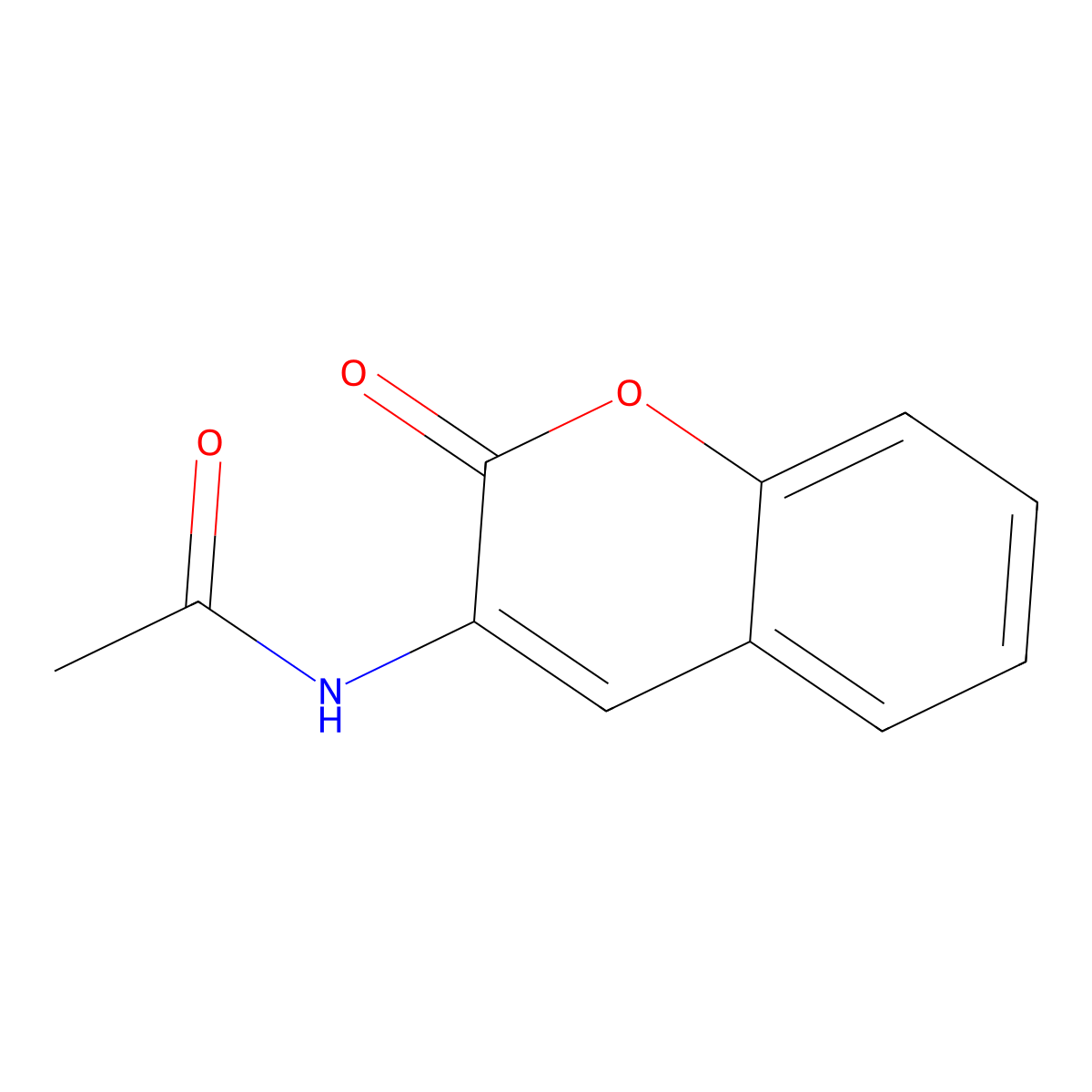 3-Acetamidocoumarin molecular structure, CAS 779-30-6