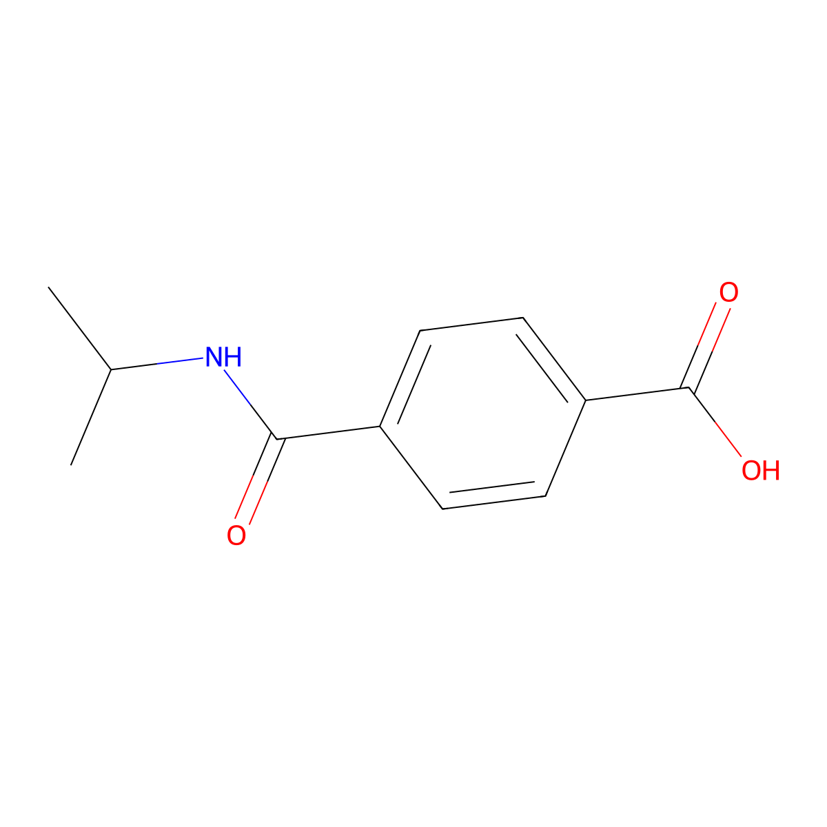 N-isopropylterephthalamic acid molecular structure, CAS 779-47-5