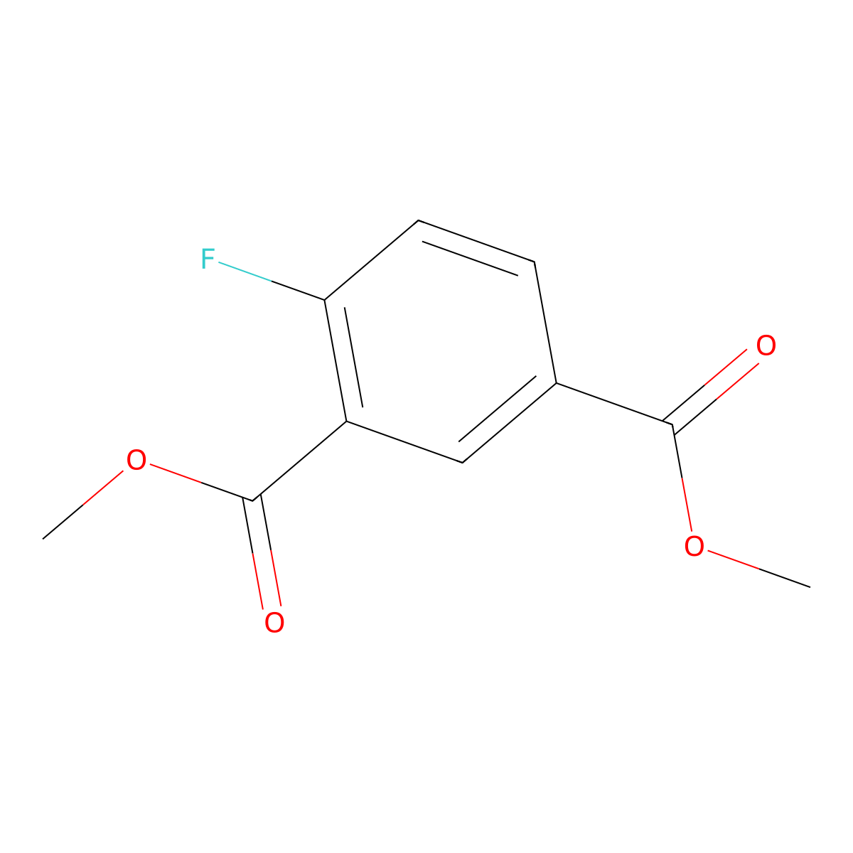 Dimethyl 4-fluoroisophthalate molecular structure, CAS 779-72-6