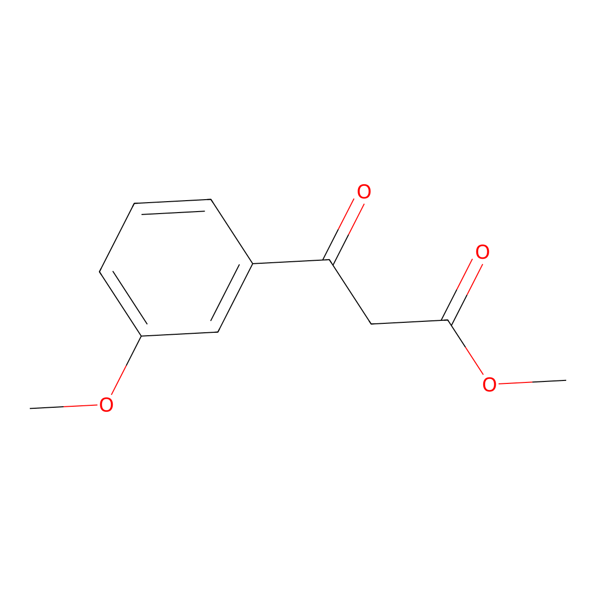 Methyl 3-(3-methoxyphenyl)-3-oxopropanoate molecular structure, CAS 779-81-7