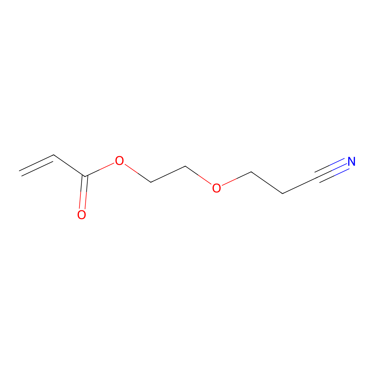 2-(2-Cyanoethoxy)ethyl acrylate molecular structure, CAS 7790-03-6