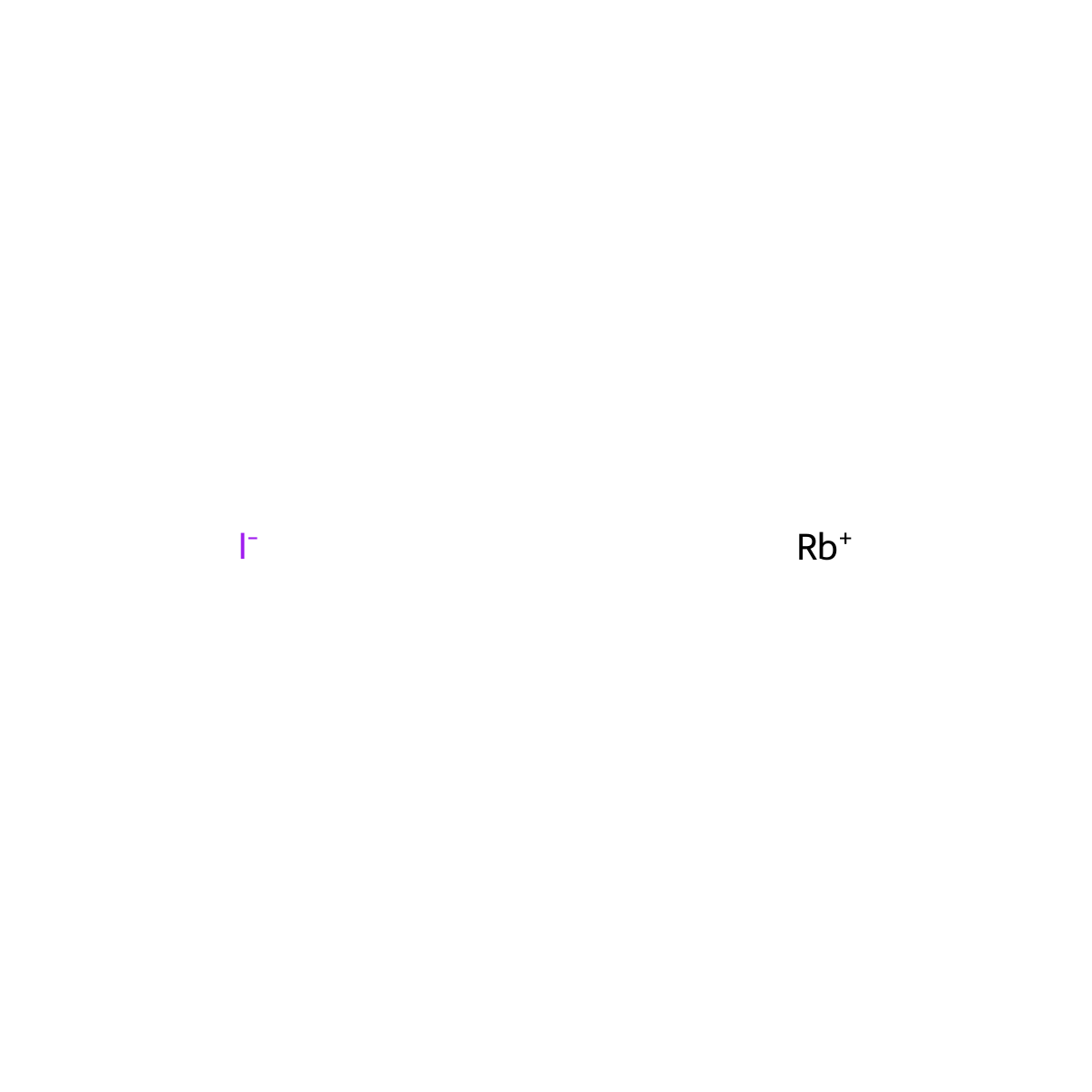 rubidium(1+) iodide molecular structure, CAS 7790-29-6