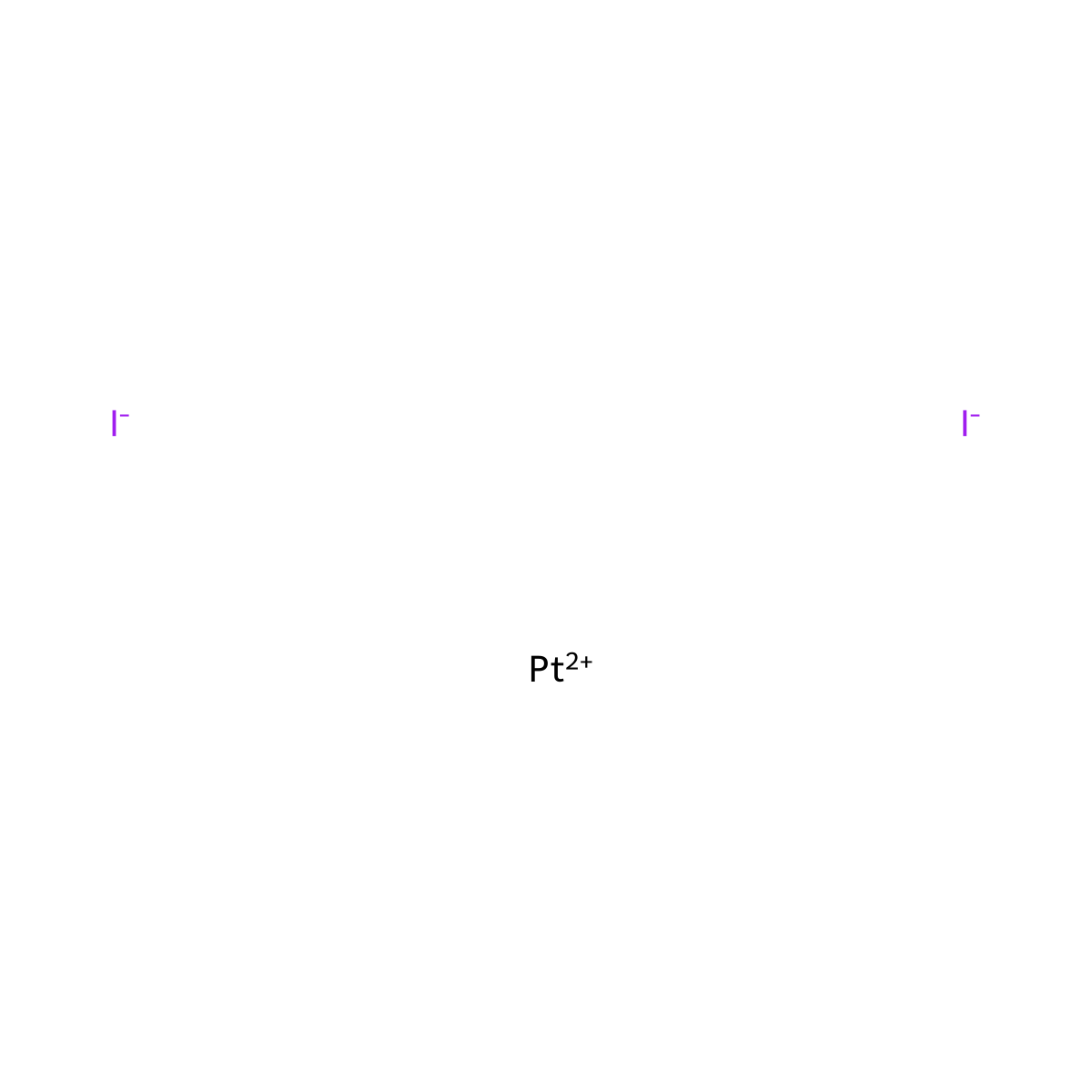 Platinous iodide molecular structure, CAS 7790-39-8