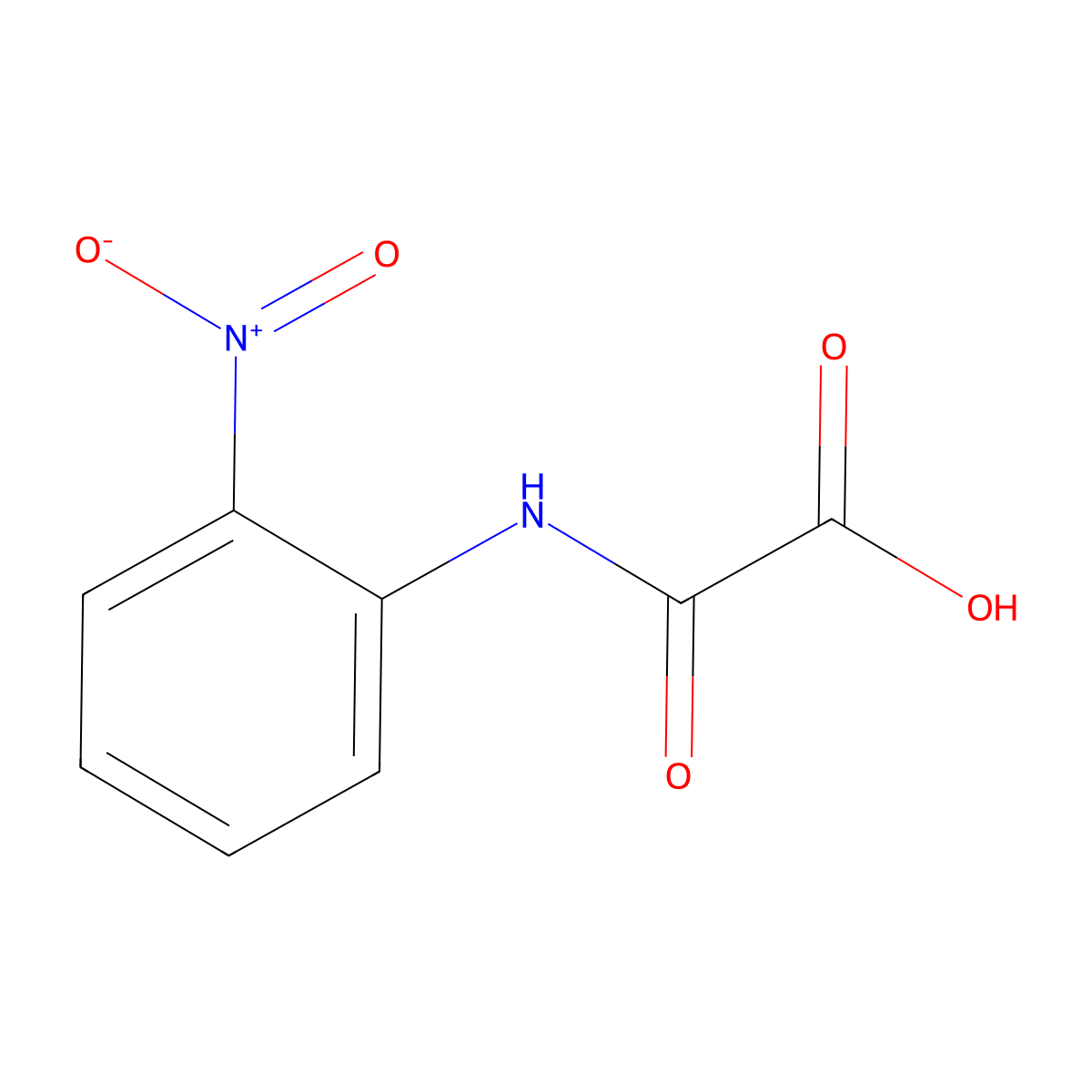 2-[(2-Nitrophenyl)amino]-2-oxoacetic acid molecular structure, CAS 77901-51-0